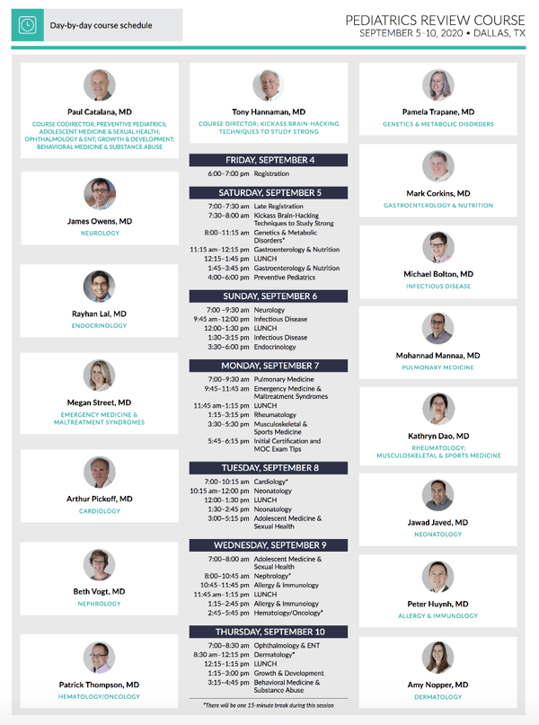 Get Excited For MedStudy s 2020 Pediatrics Review Course